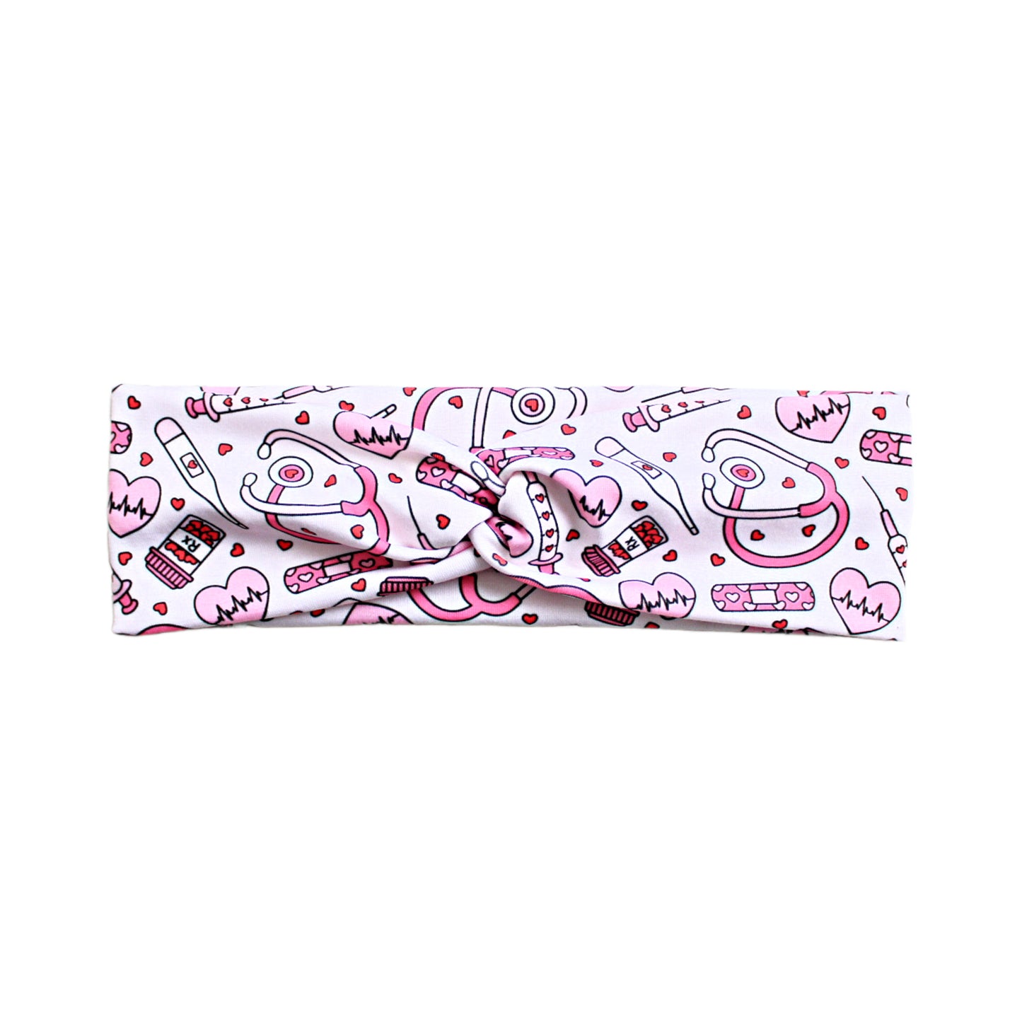 Valentine's Nurse Print Headband