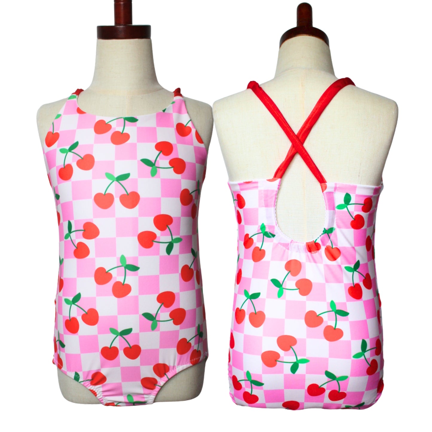 One Piece Checker Swimsuits