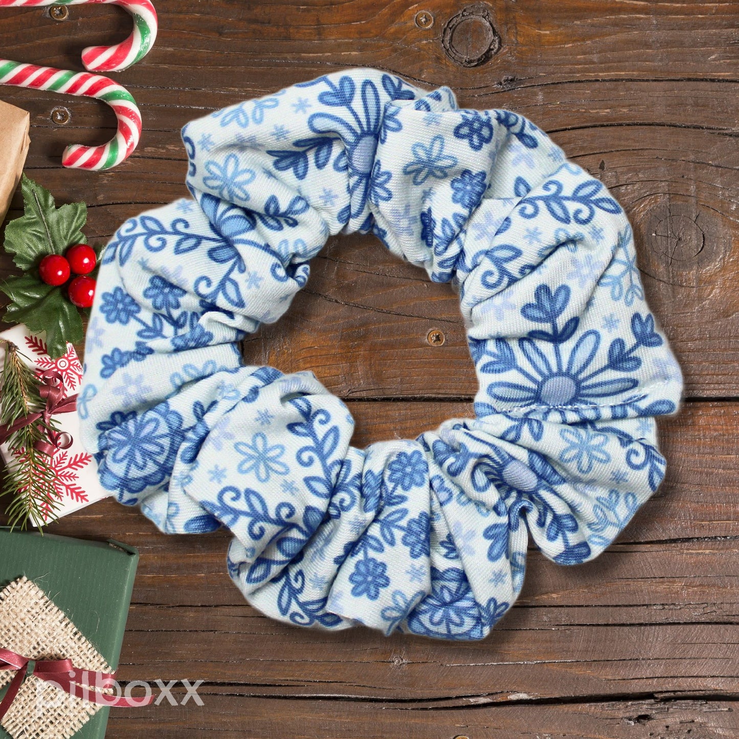 Cutesy Christmas Scrunchies: Holiday Drinks, Ornaments or Snowflakes