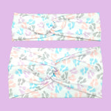 Pastel Pink, Purple, Blue Baby Feet Nursing Headband for Women