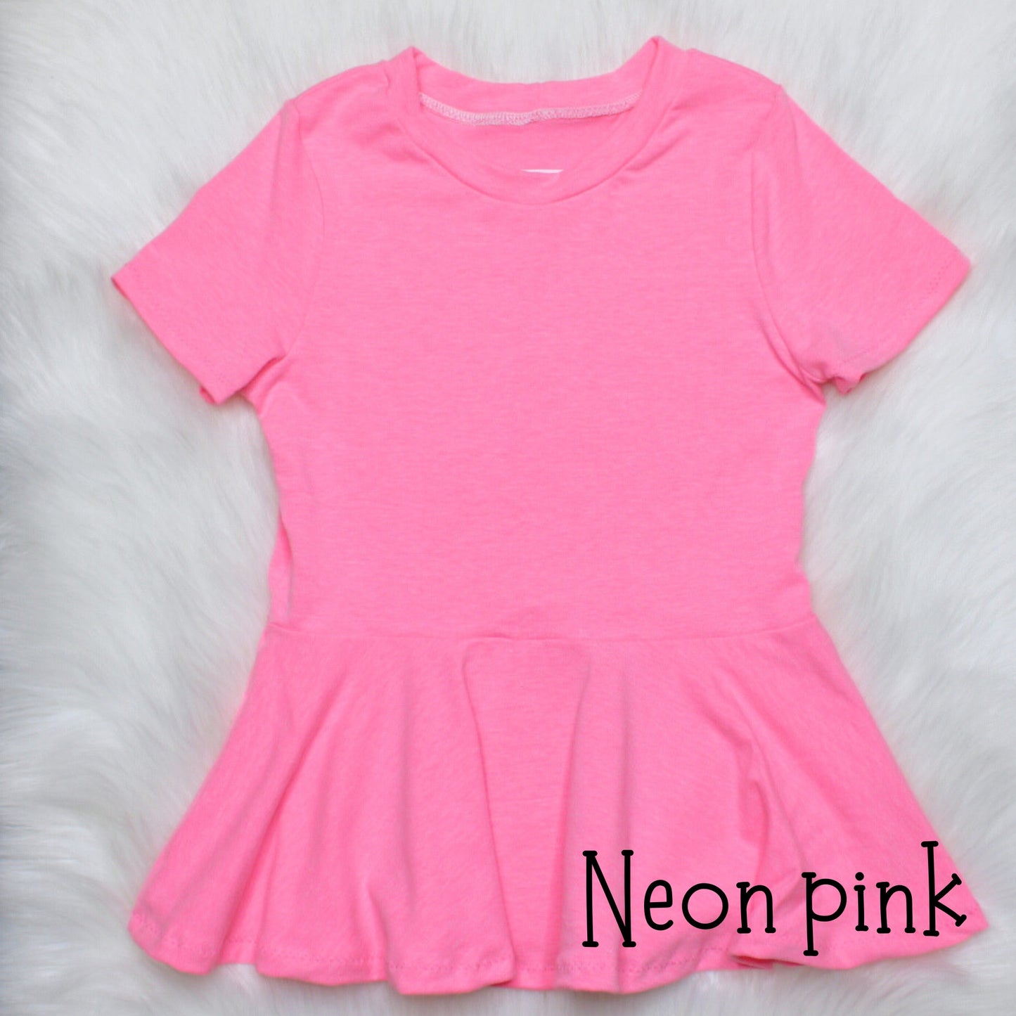 Solid Cotton Peplum Top