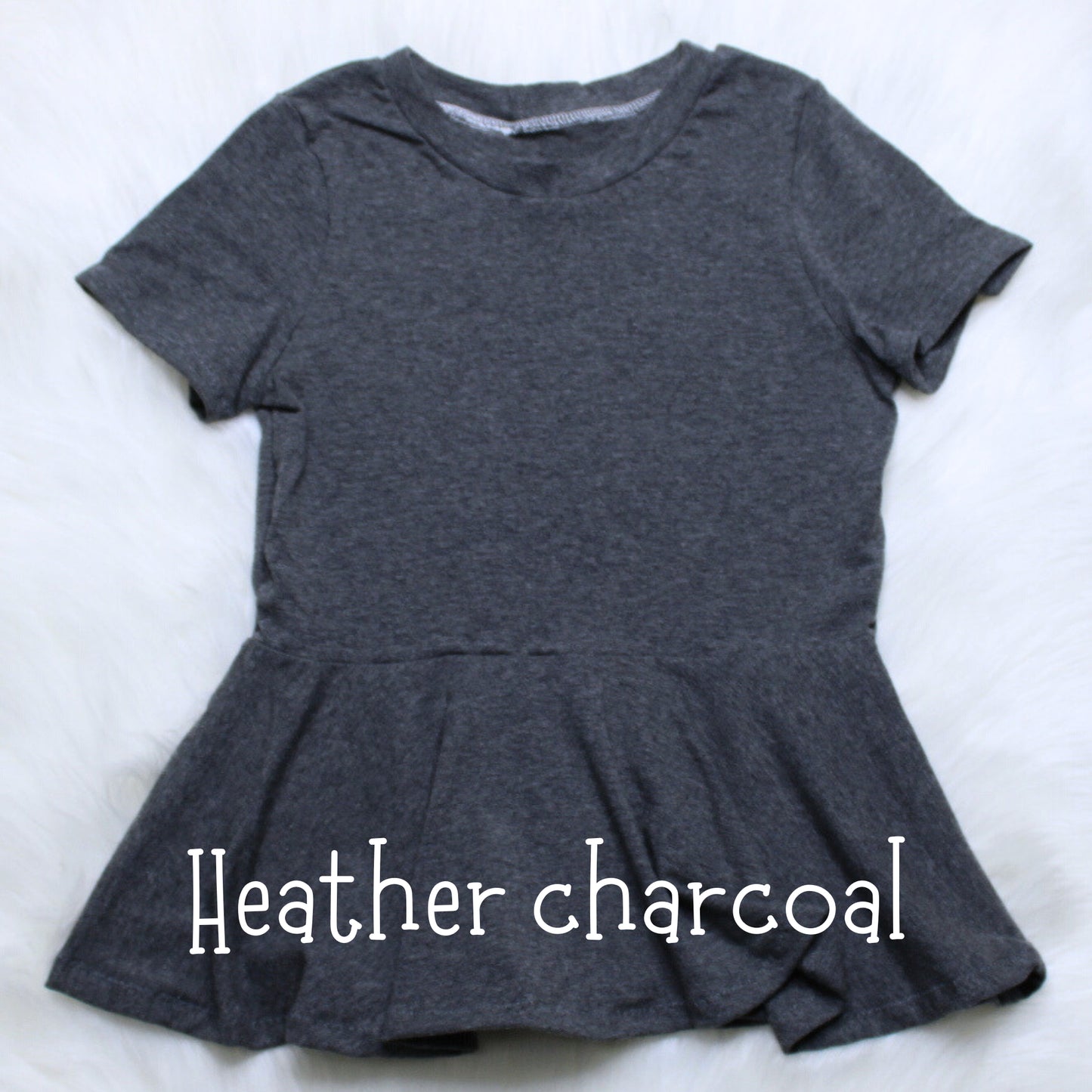 Solid Cotton Peplum Top