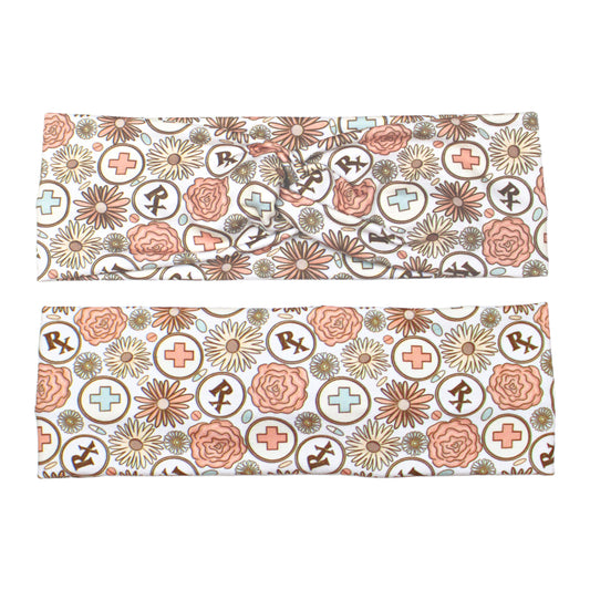 Retro Pharmacist Print Headband for Women
