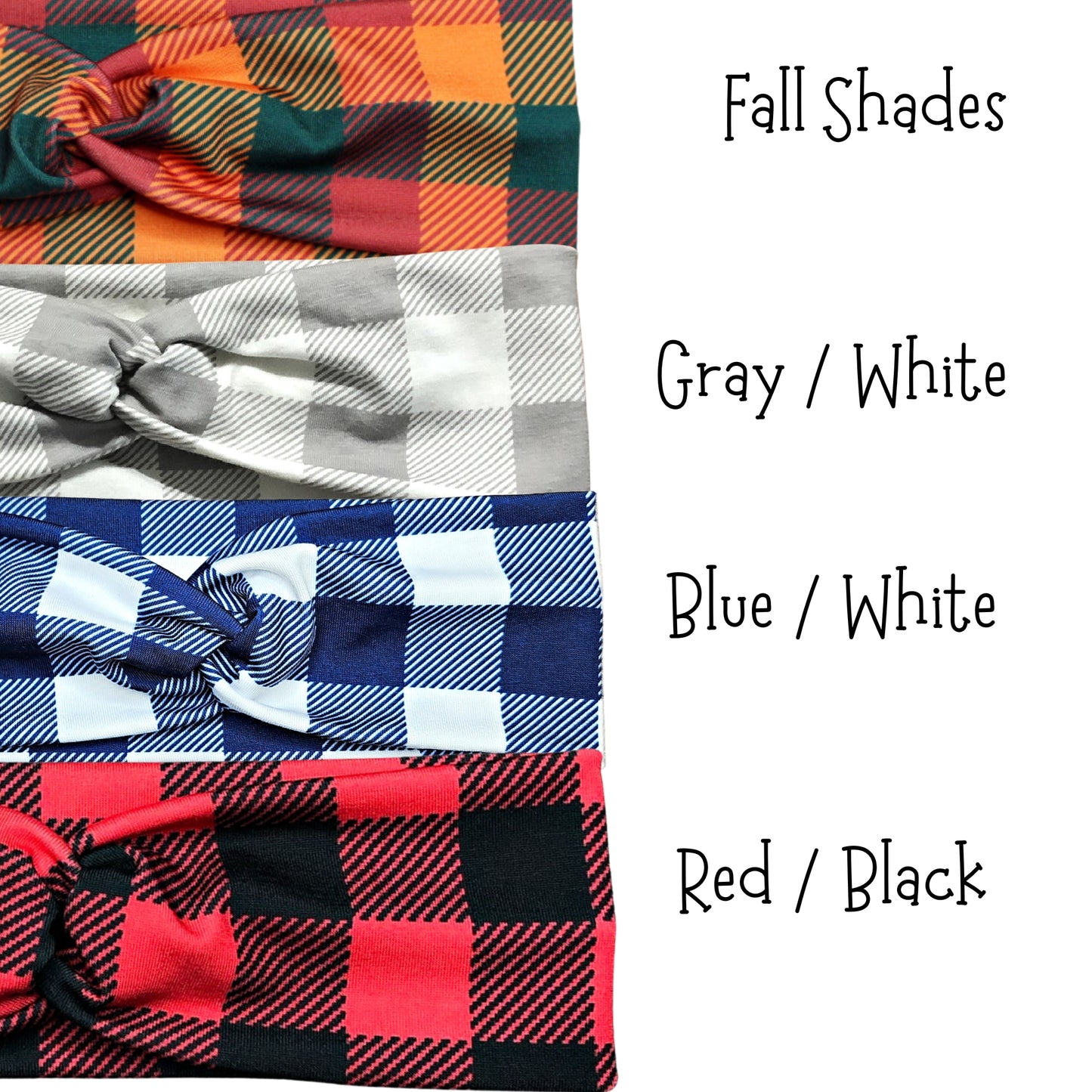 Plaid / Check Headbands