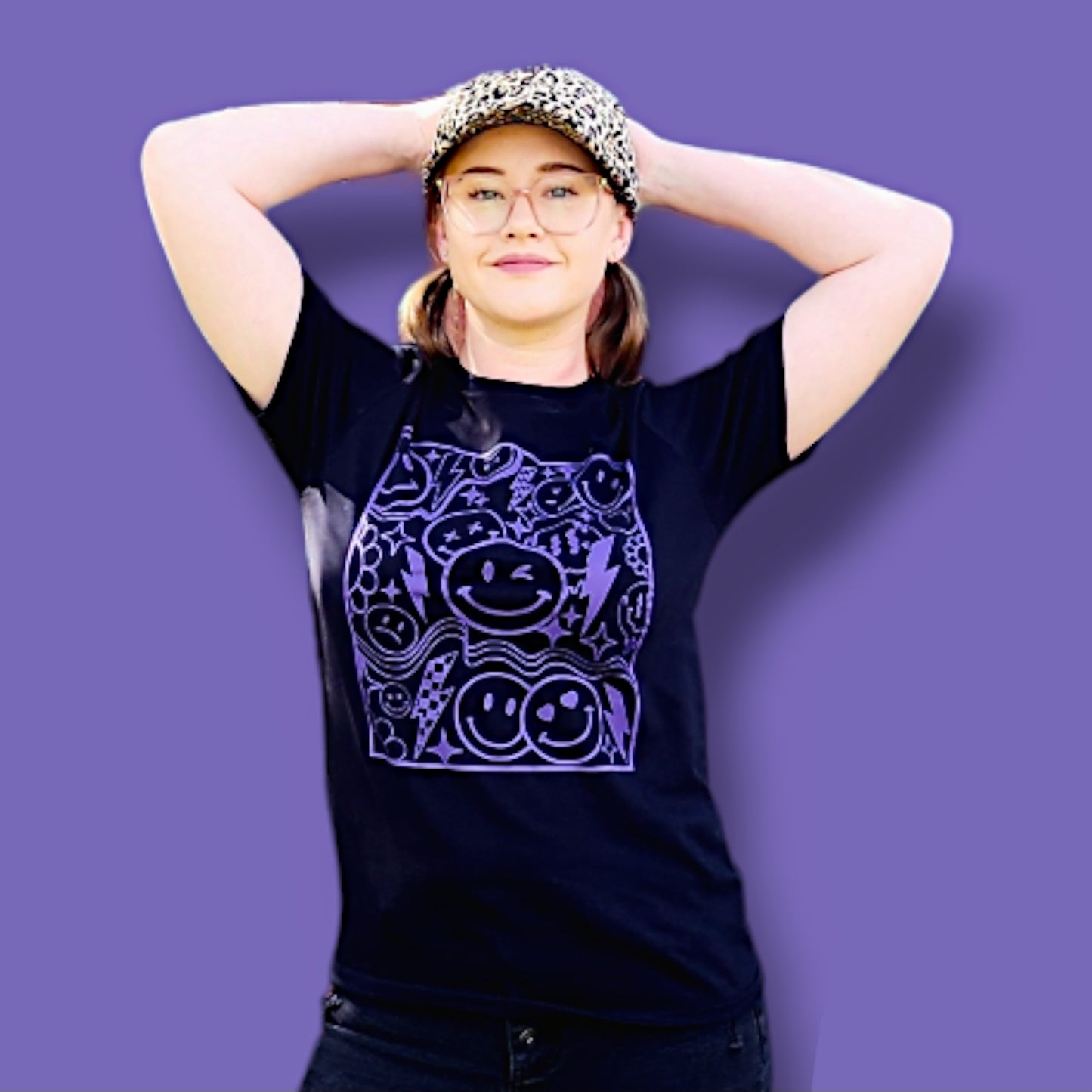 Retro Happy Face Adult Unisex T-Shirt