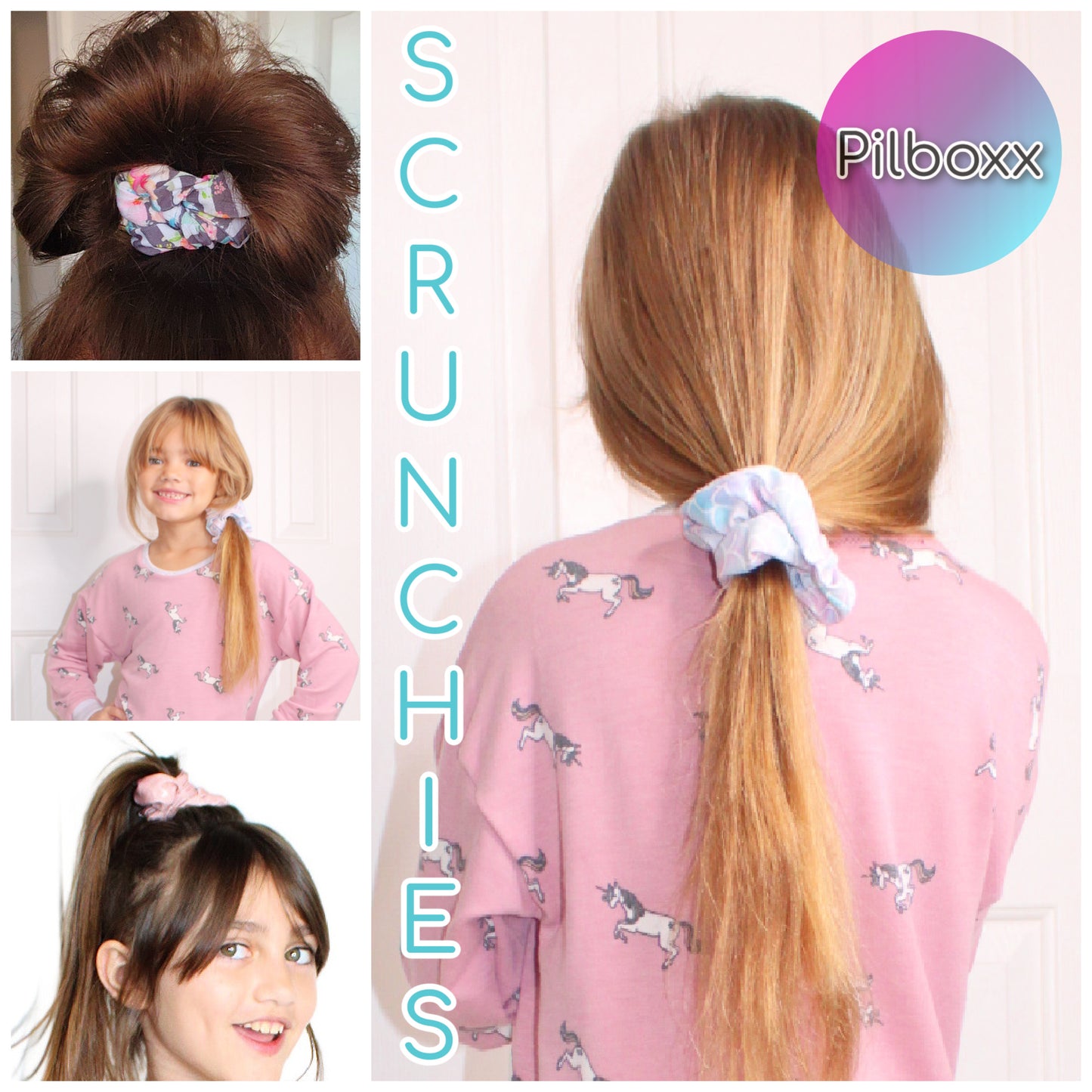 Cotton Cat Scrunchie Set or 2 or singles