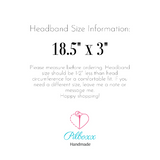 Black and White Plaid Check Headband for Women