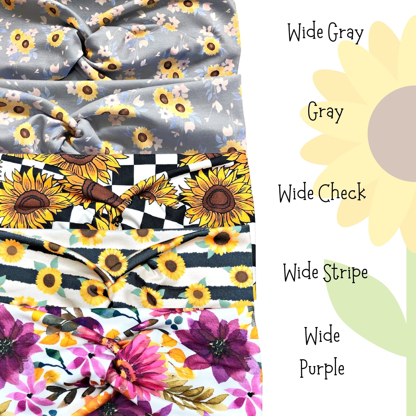 Sunflower Headbands