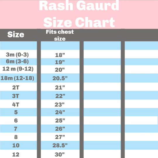 Size 5 Mermaid Rash Guard