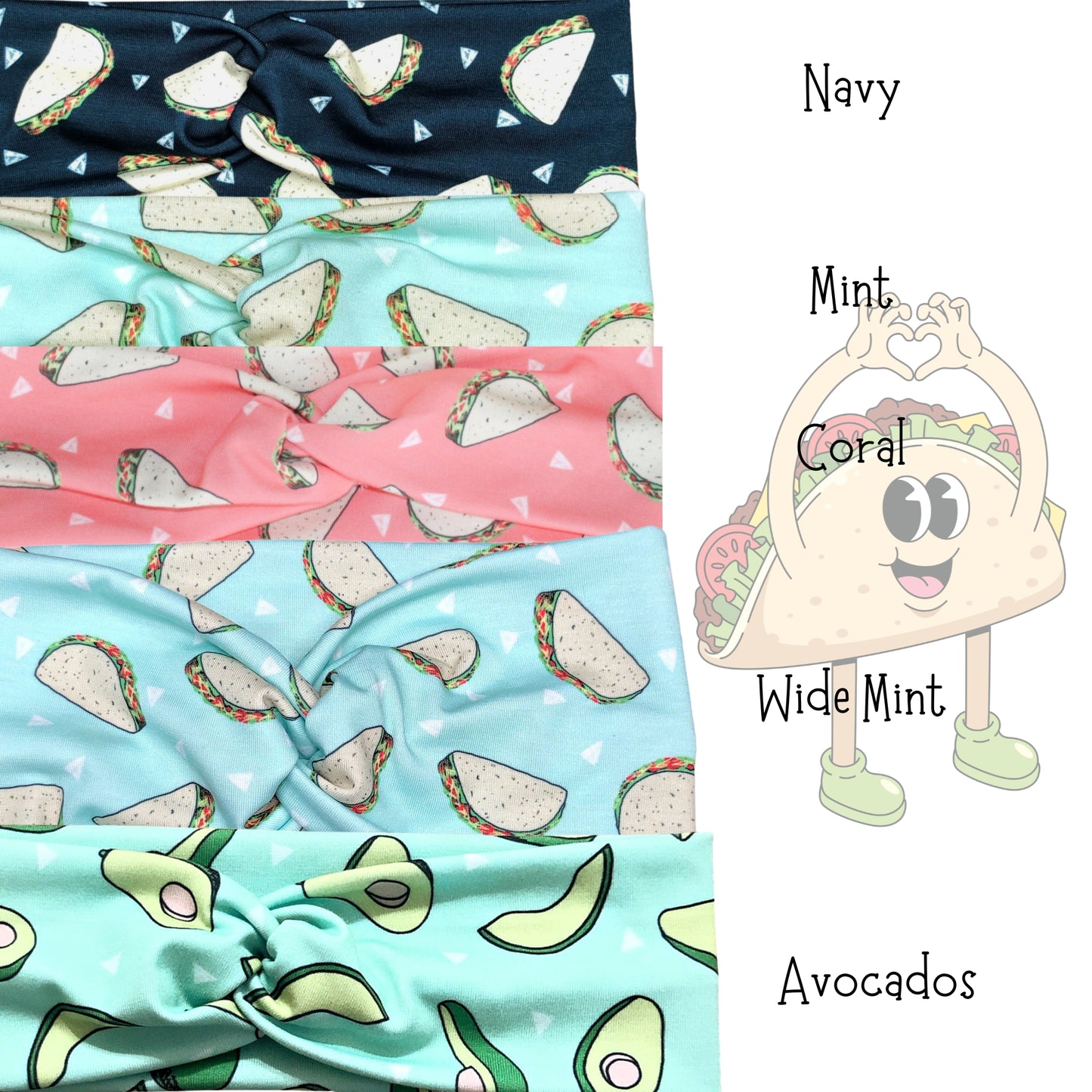 Taco, Avocado Headbands