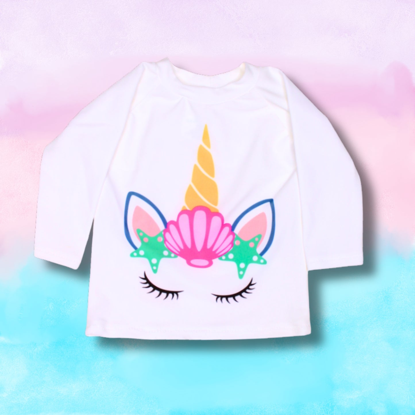Baby Girl Unicorn Swimsuit, 6m