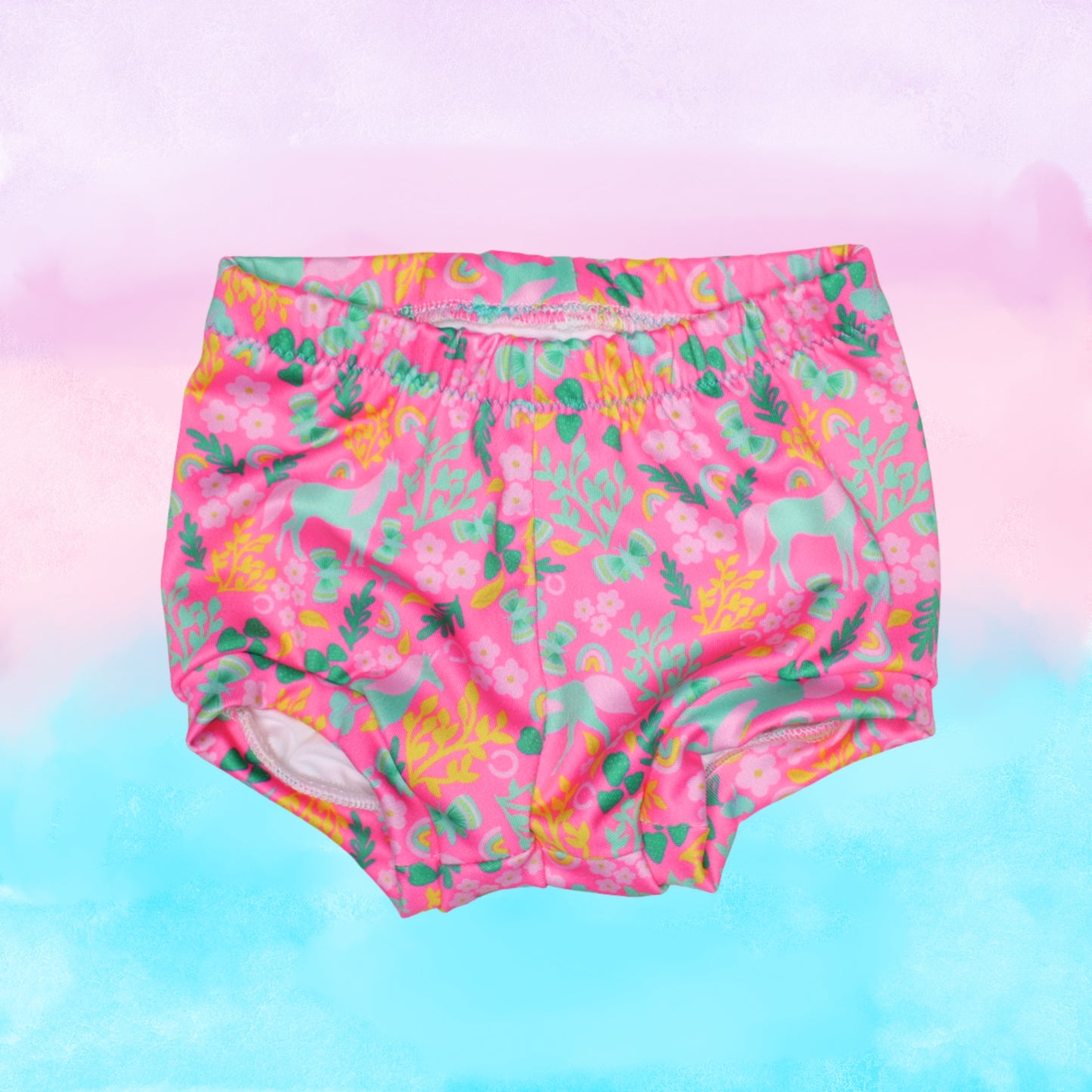 Baby Girl Unicorn Swimsuit, 6m
