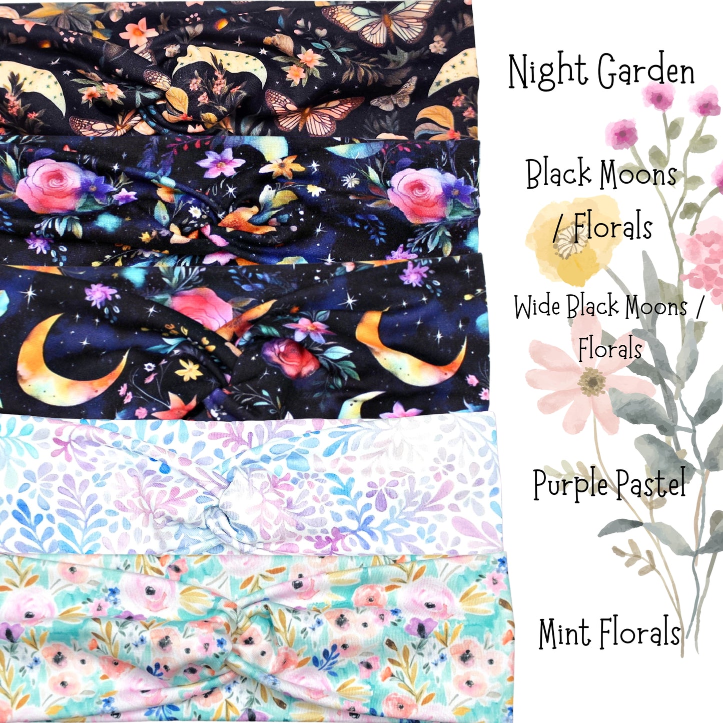 Whimsical Floral Headbands