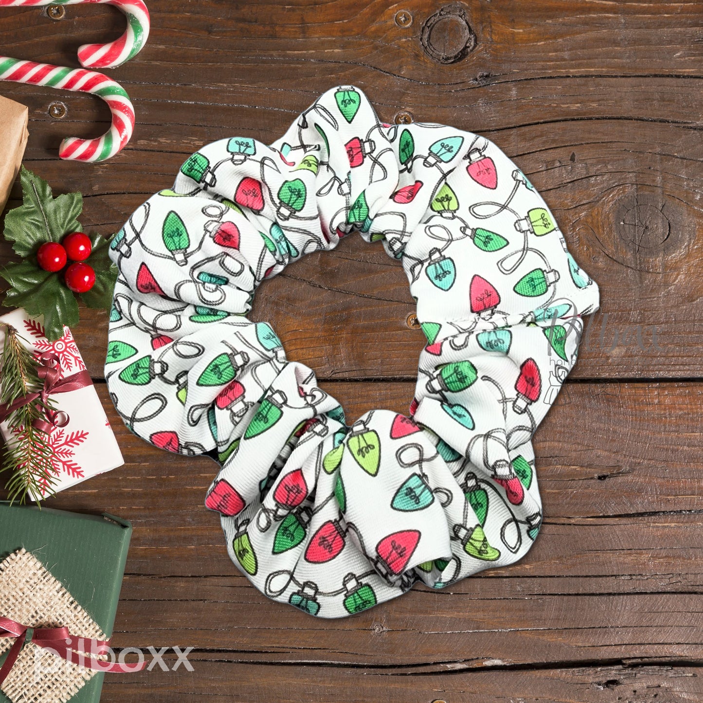 Christmas Lights Scrunchie