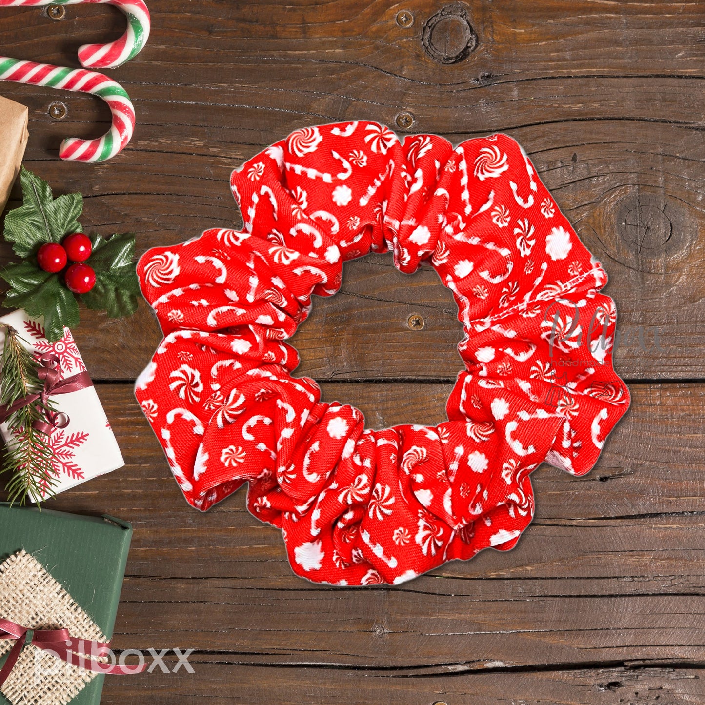 Peppermint Candy Cane Hair Ties