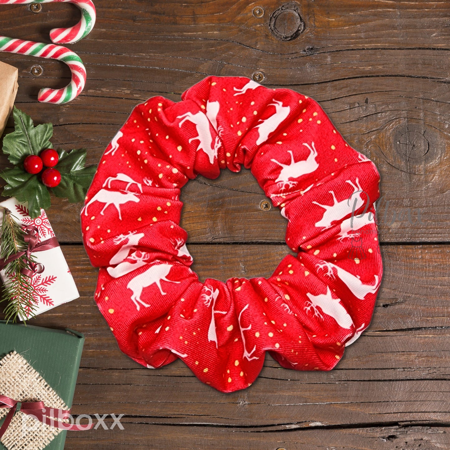 Christmas Scrunchies: Reindeer, Snowflakes, Gingerbread