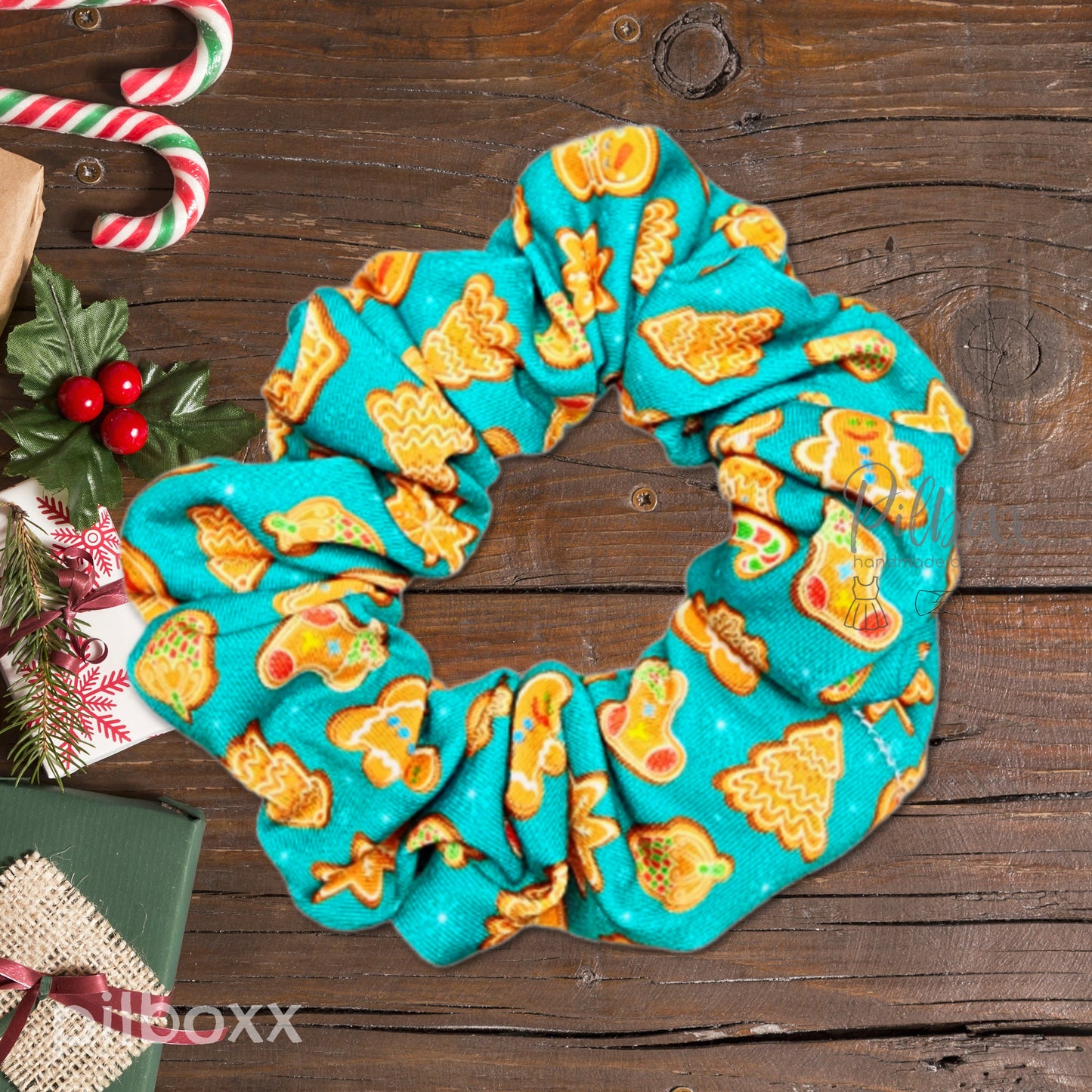 Christmas Scrunchies: Reindeer, Snowflakes, Gingerbread