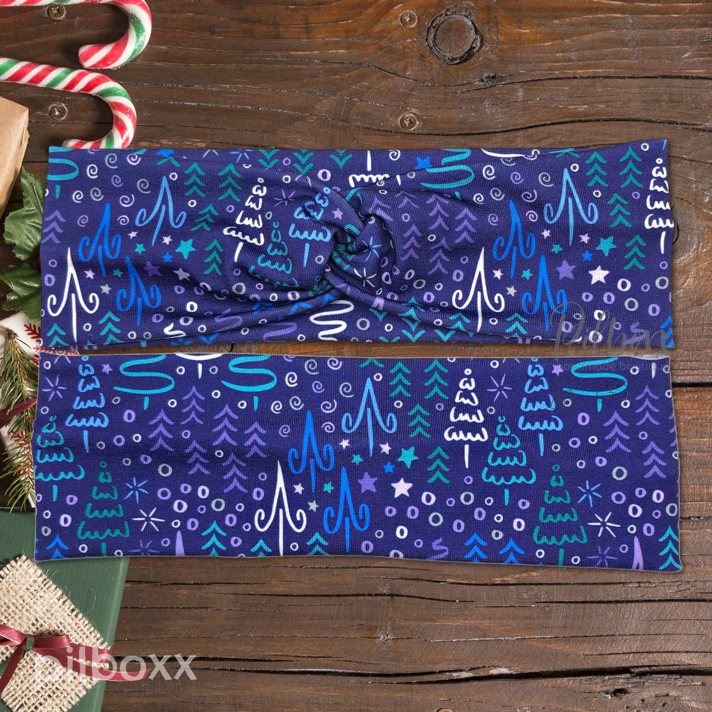 Purple Christmas Tree Headband