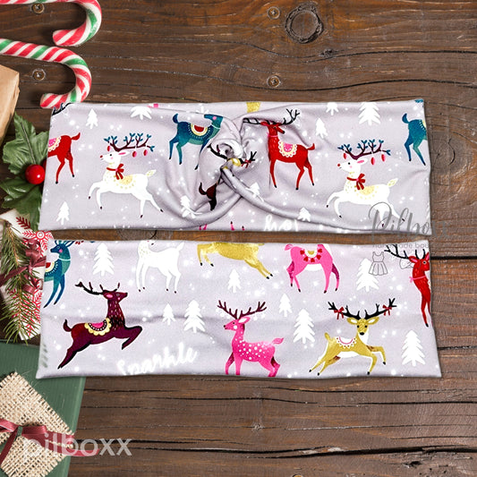 Gray Reindeer Headband