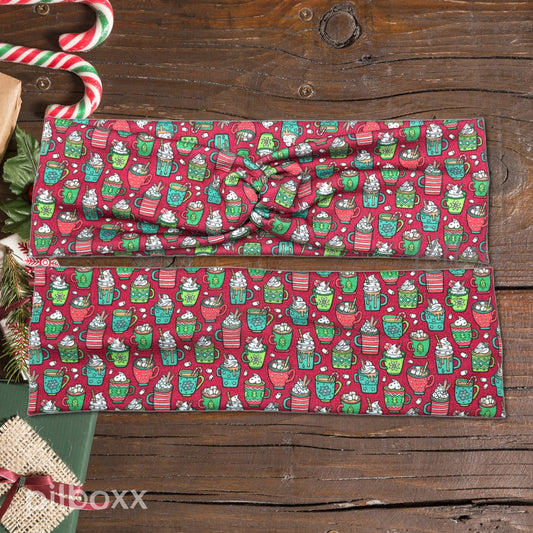 Holiday Coffee Cups Headband