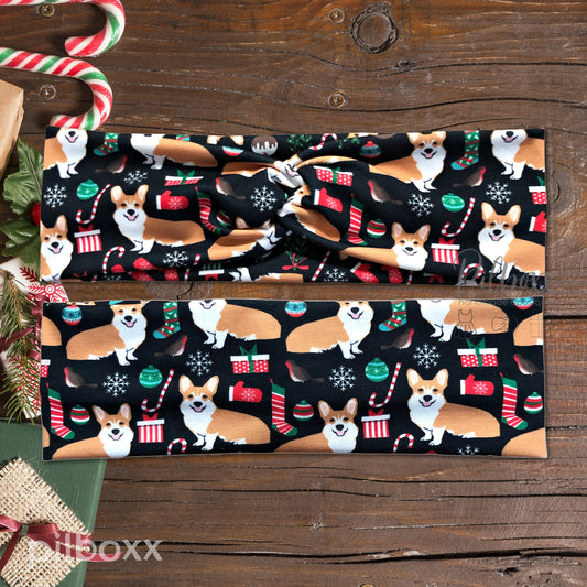 Christmas Corgi Headband