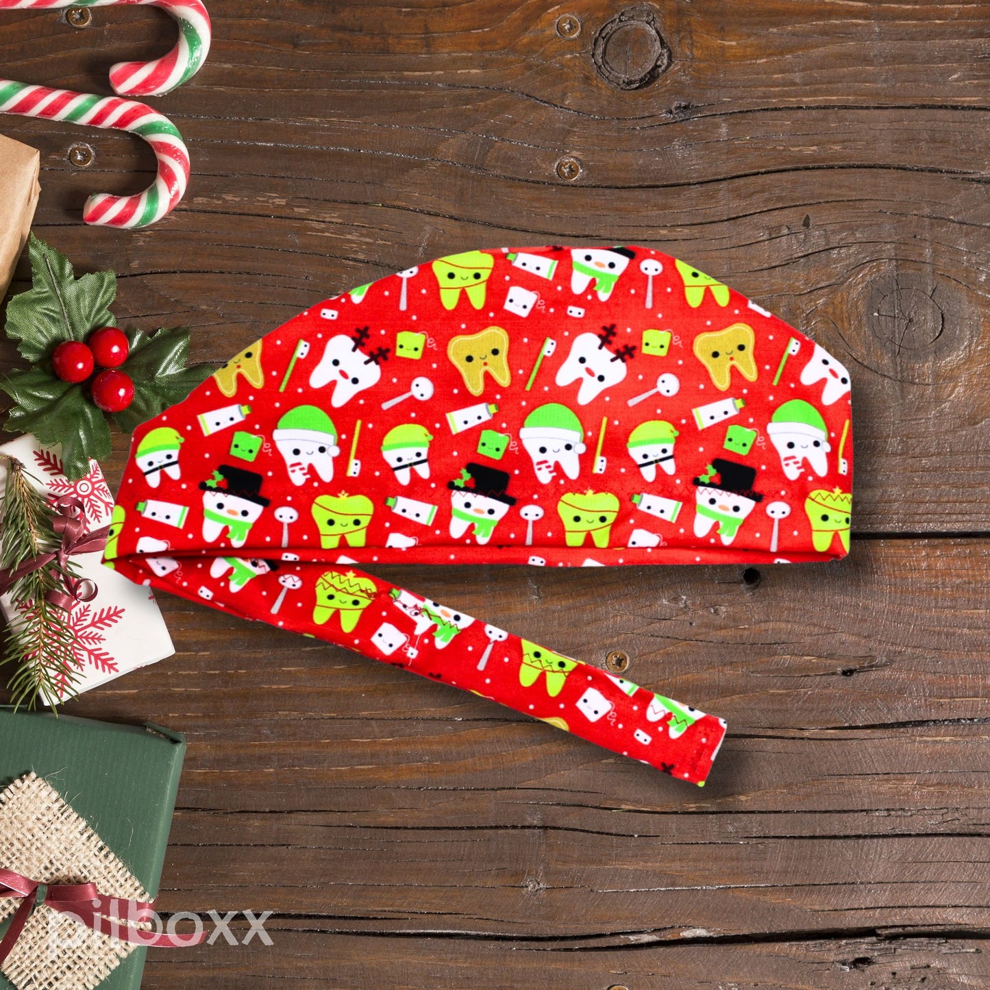 Christmas Dental Scrub Cap