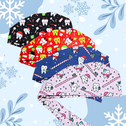 Christmas Dental Scrub Cap