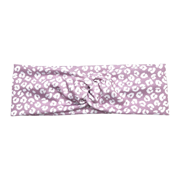 Lavender Cheetah Print Headband for Women