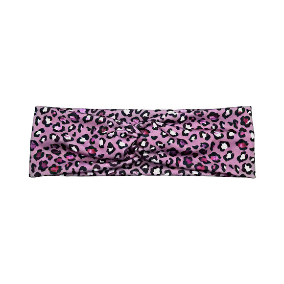 Purple Cheetah Print Headband for Women