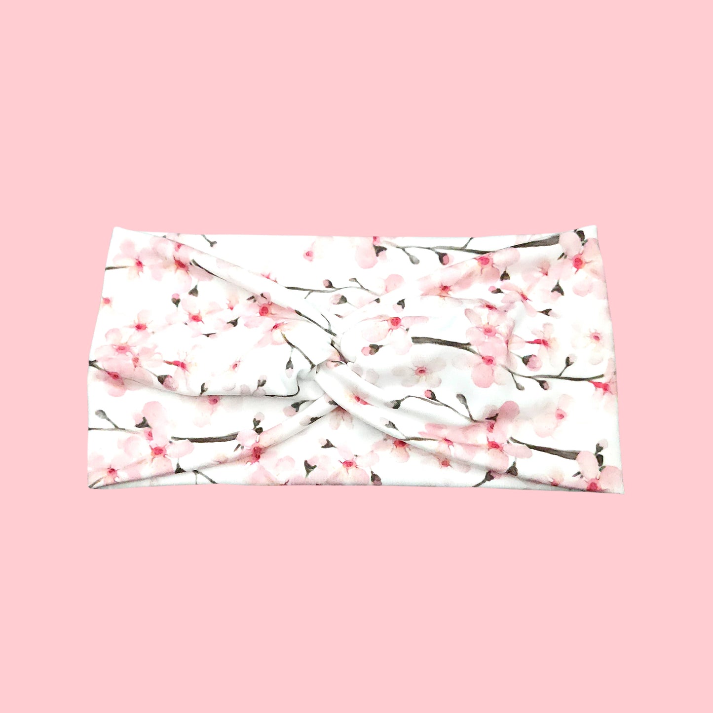 White Cherry Blossom Flower Headband for Women