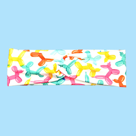 Rainbow Balloon Dog Headband for Women