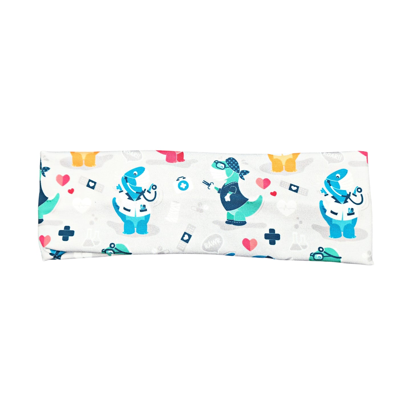 Dinosaur Doctor Nurse Print Headband for Women