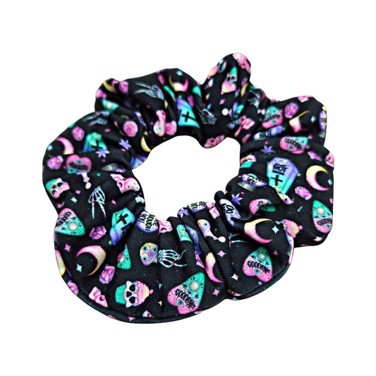 Pastel Halloween Mystical Print Scrunchies