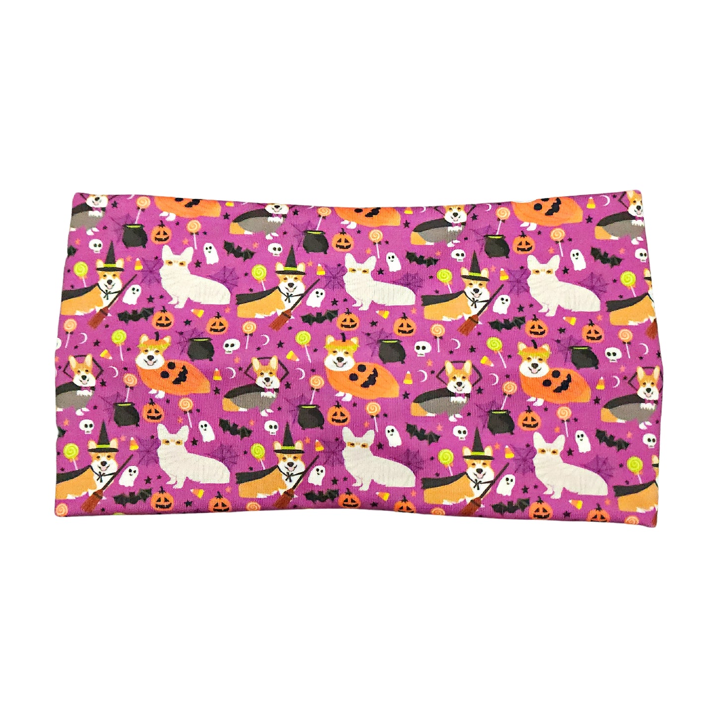 Wide Purple Halloween Costume Corgi Headband