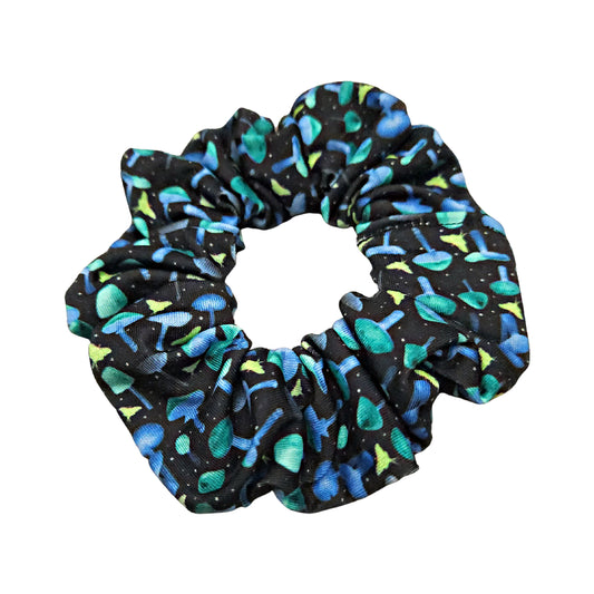 Cosmic Mushroom Print Scrunchie