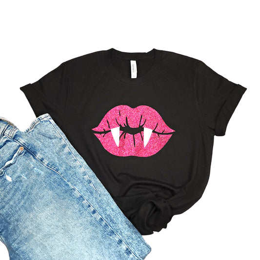 Glitter Vampire Lips T-Shirt