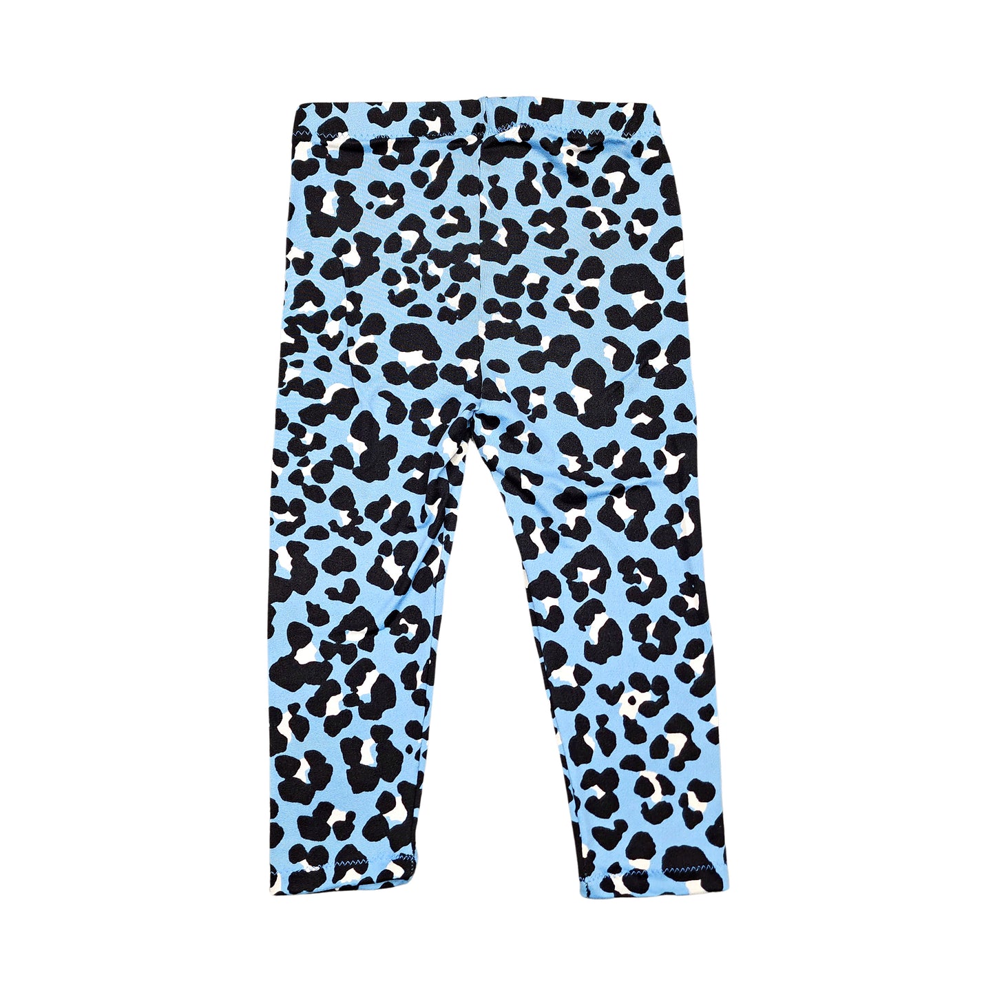 Blue Cheetah Leggings for Girls, Ready to Ship