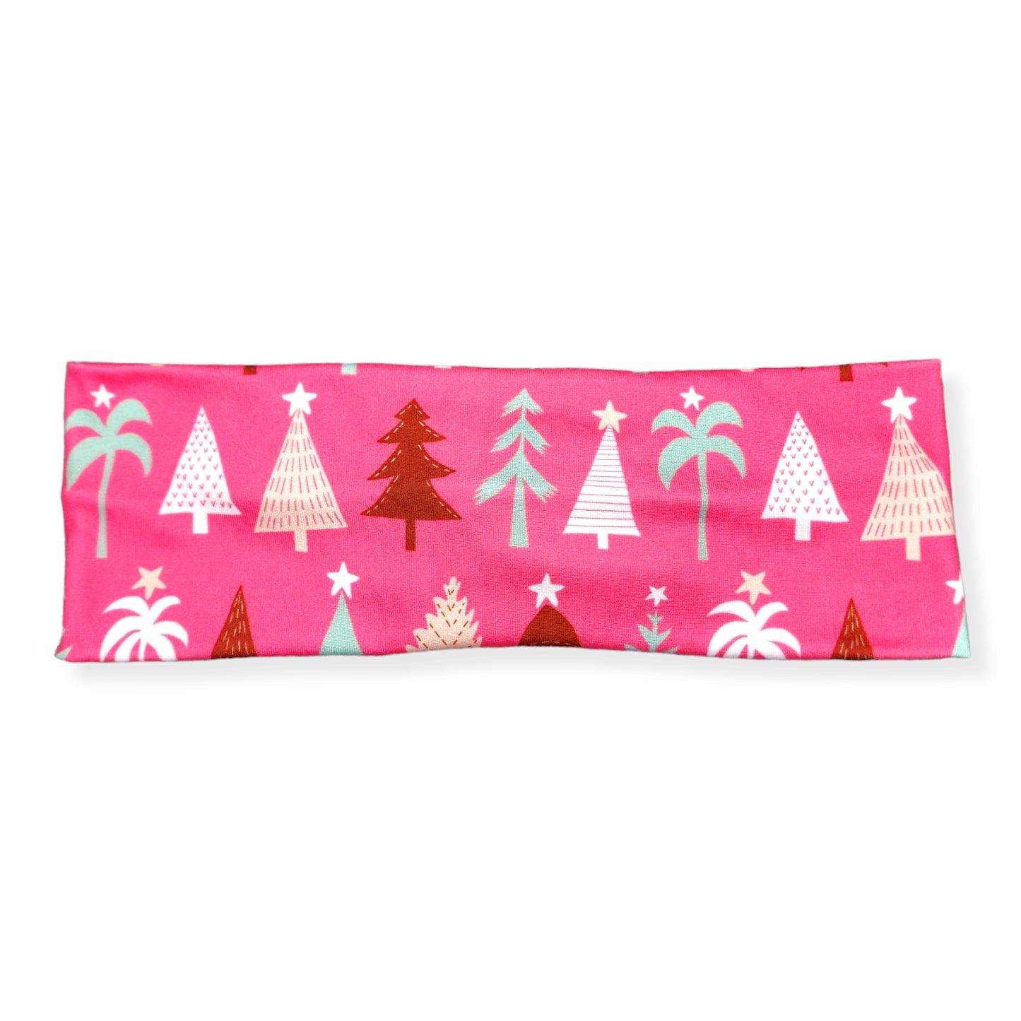 Hot Pink Christmas Tree Headband for Women