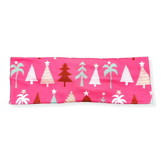 Hot Pink Christmas Tree Headband