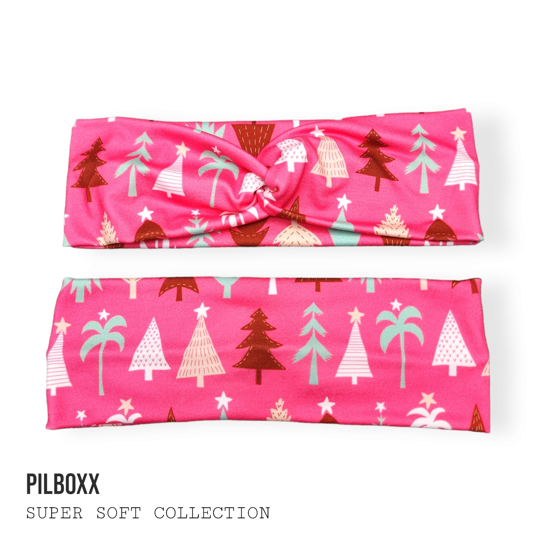 Hot Pink Christmas Tree Headband for Women