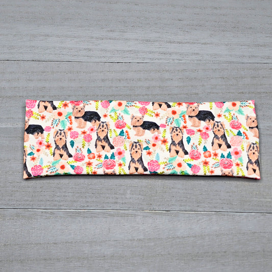 Yorkie Dog Print Headband