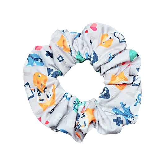 Dinosaur Doctor Print Hair Tie