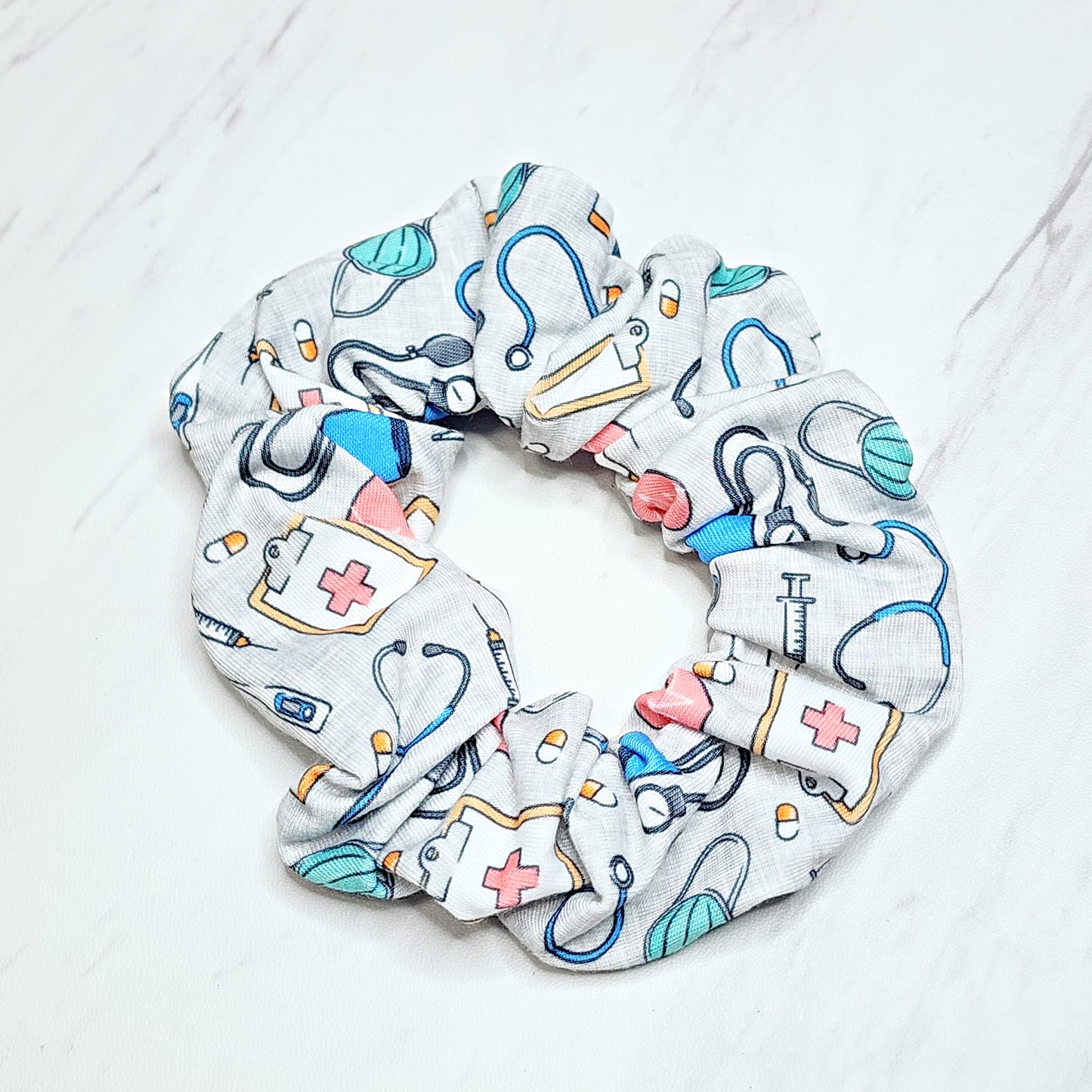 Medical Print Scrunchie