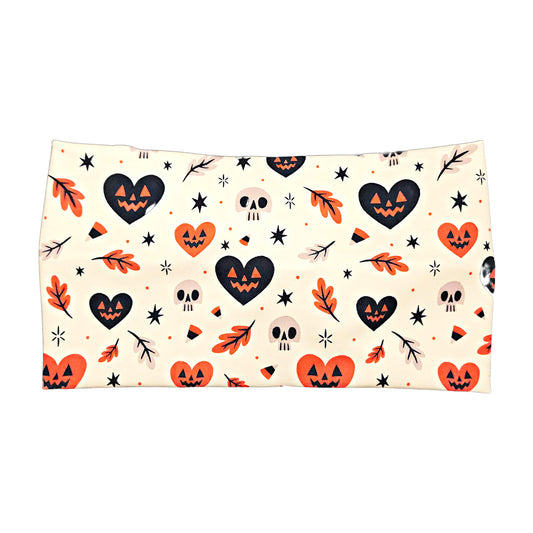 Beige Halloween Hearts Headband