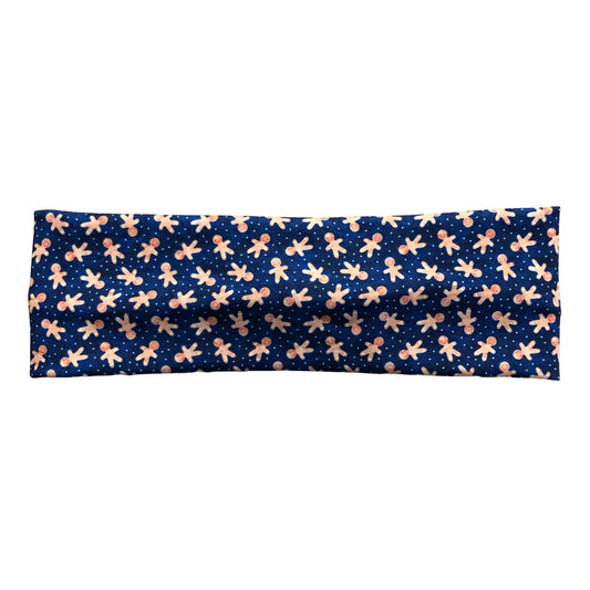 Blue Gingerbread Man Christmas Headband for Women