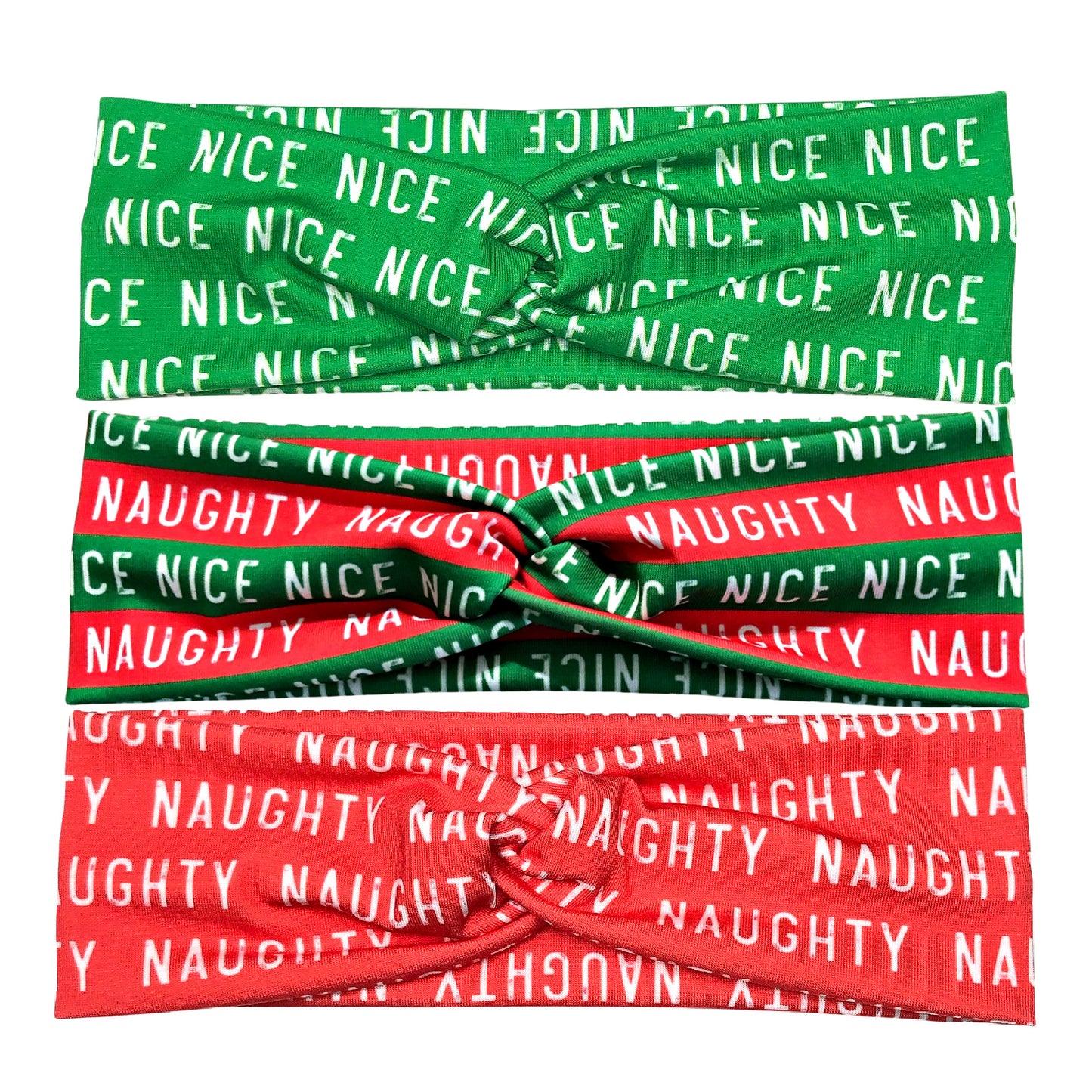 Naughty and Nice Christmas Headband for Women