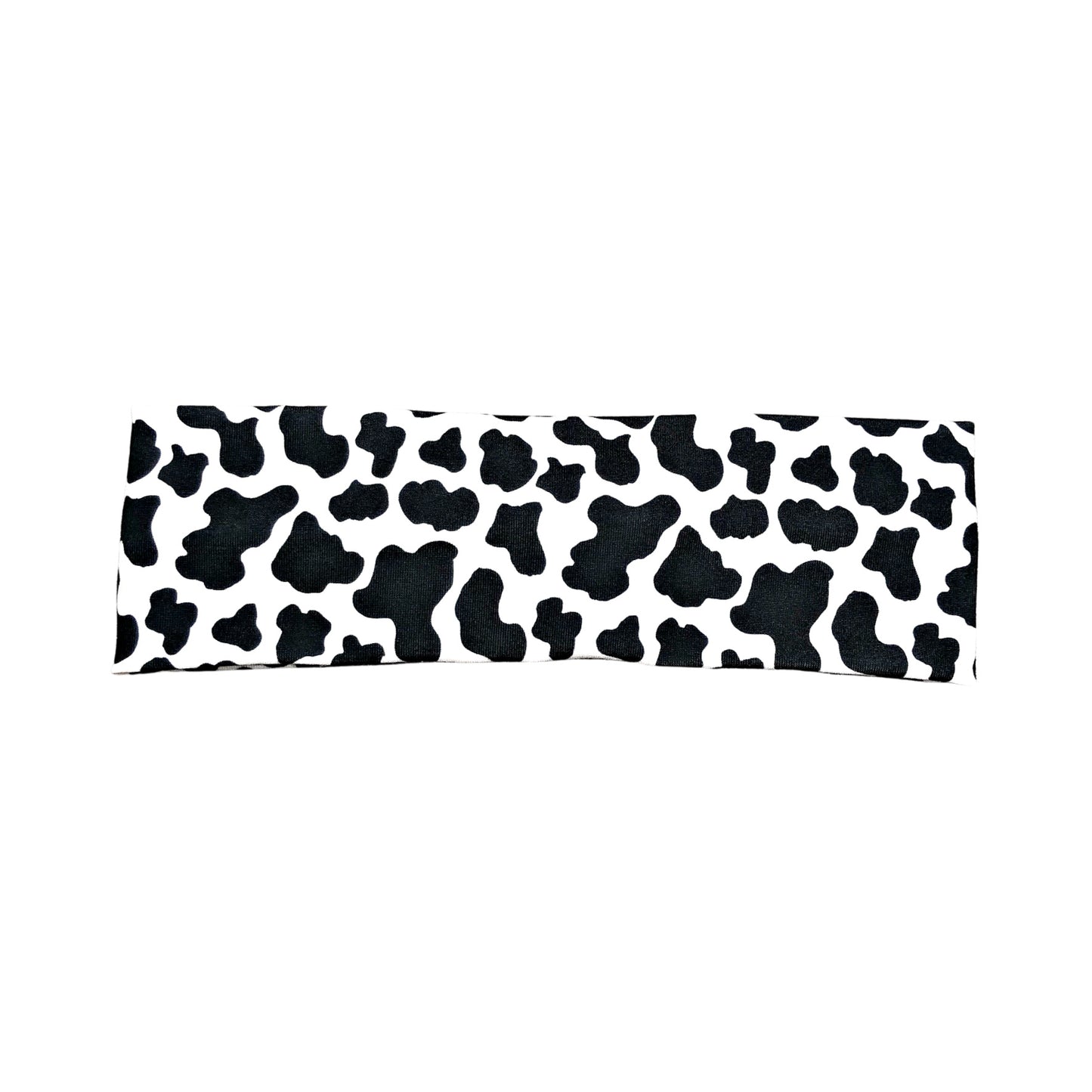 Black Cow Print Headband