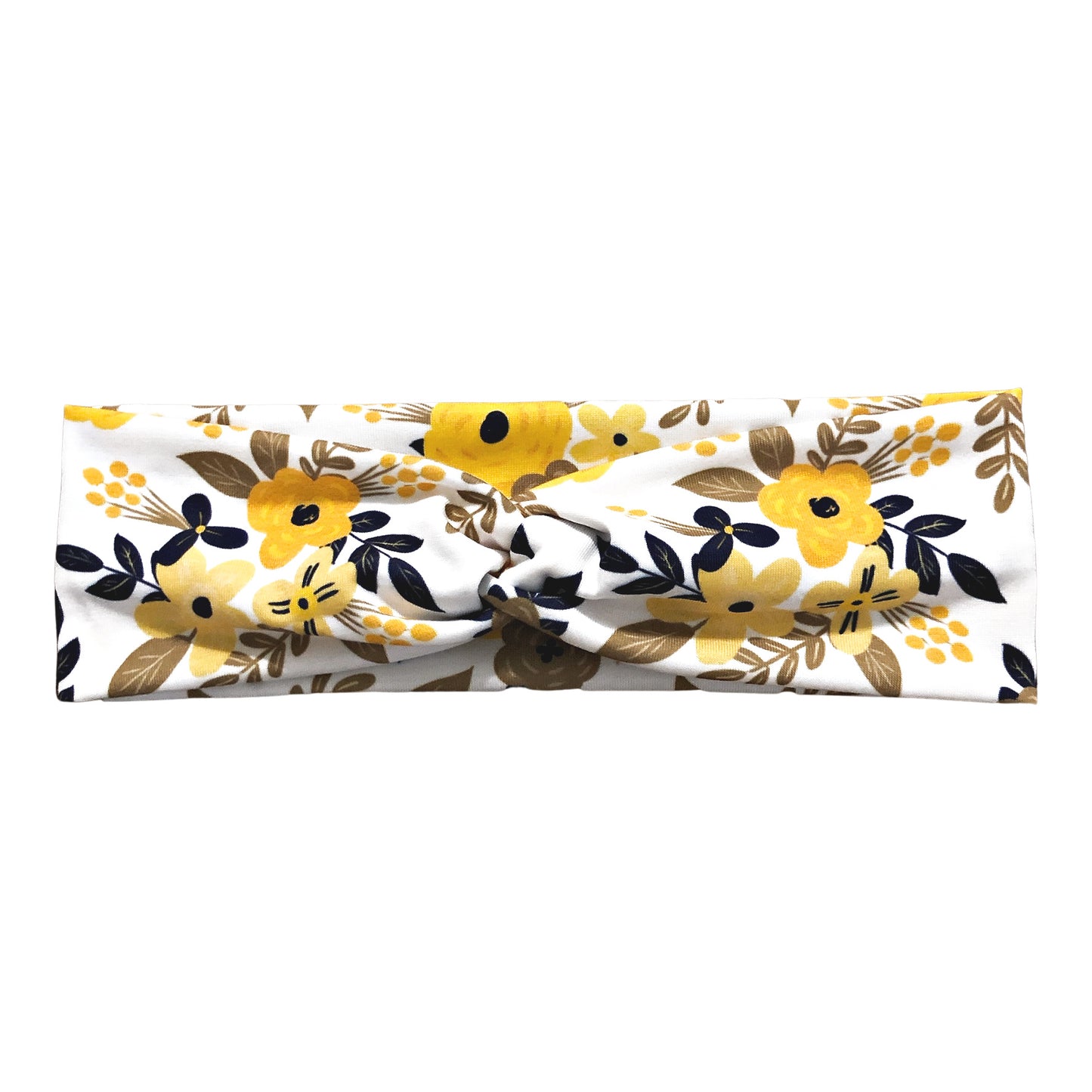 Mustard Floral Headband for Women