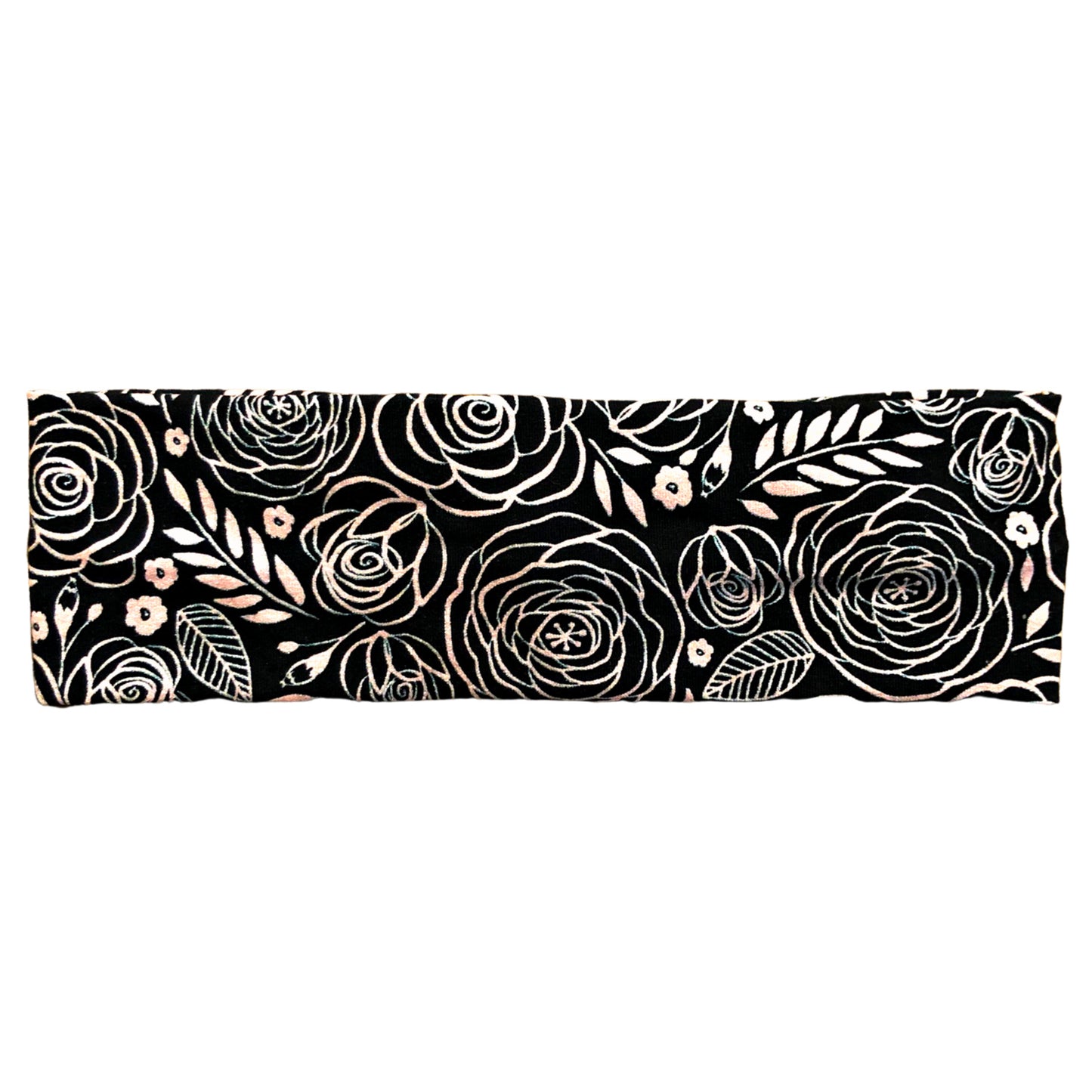 Black and Rose Gold Flower Headband for Women