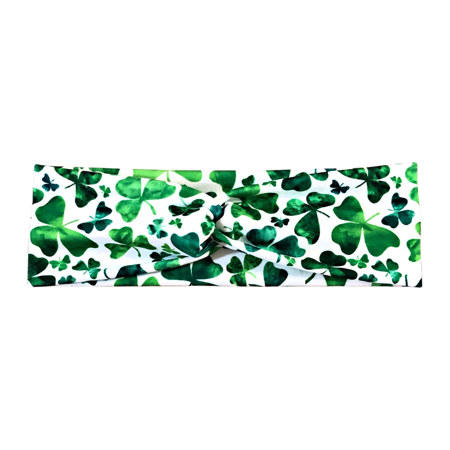 St Patrick's Day Watercolor Clover Headband for Women